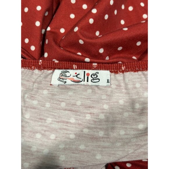 Womens Red Polka Dot Button-Front Sundress With Pockets & Adjustable Straps Size - Picture 7 of 9